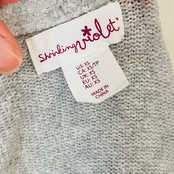 Shrinking Violet Wrap Sweater - Picture 4 of 5